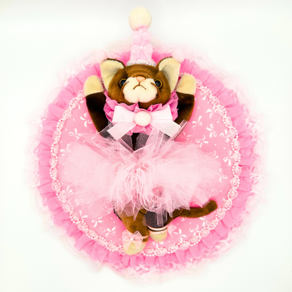 Ballerina Kitty Plush Taxidermy Mount