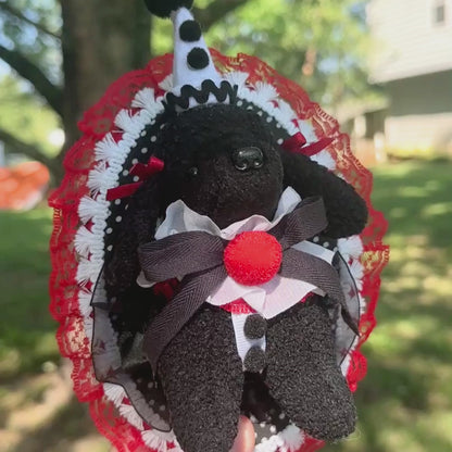 Precious Poodle Plush Taxidermy Mount