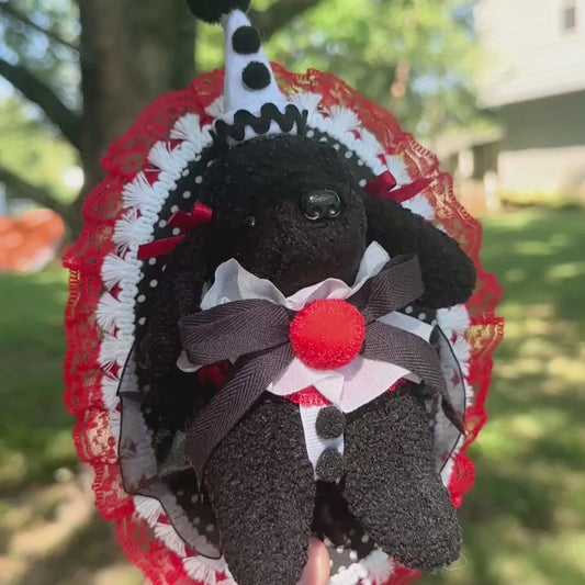 Precious Poodle Plush Taxidermy Mount