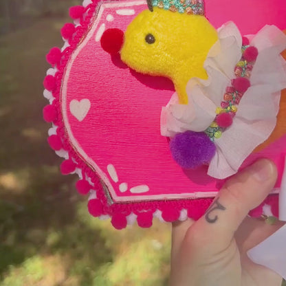 Clown Worm Plush Taxidermy Mount