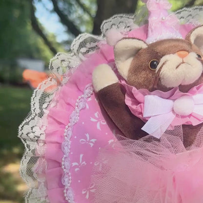 Ballerina Kitty Plush Taxidermy Mount